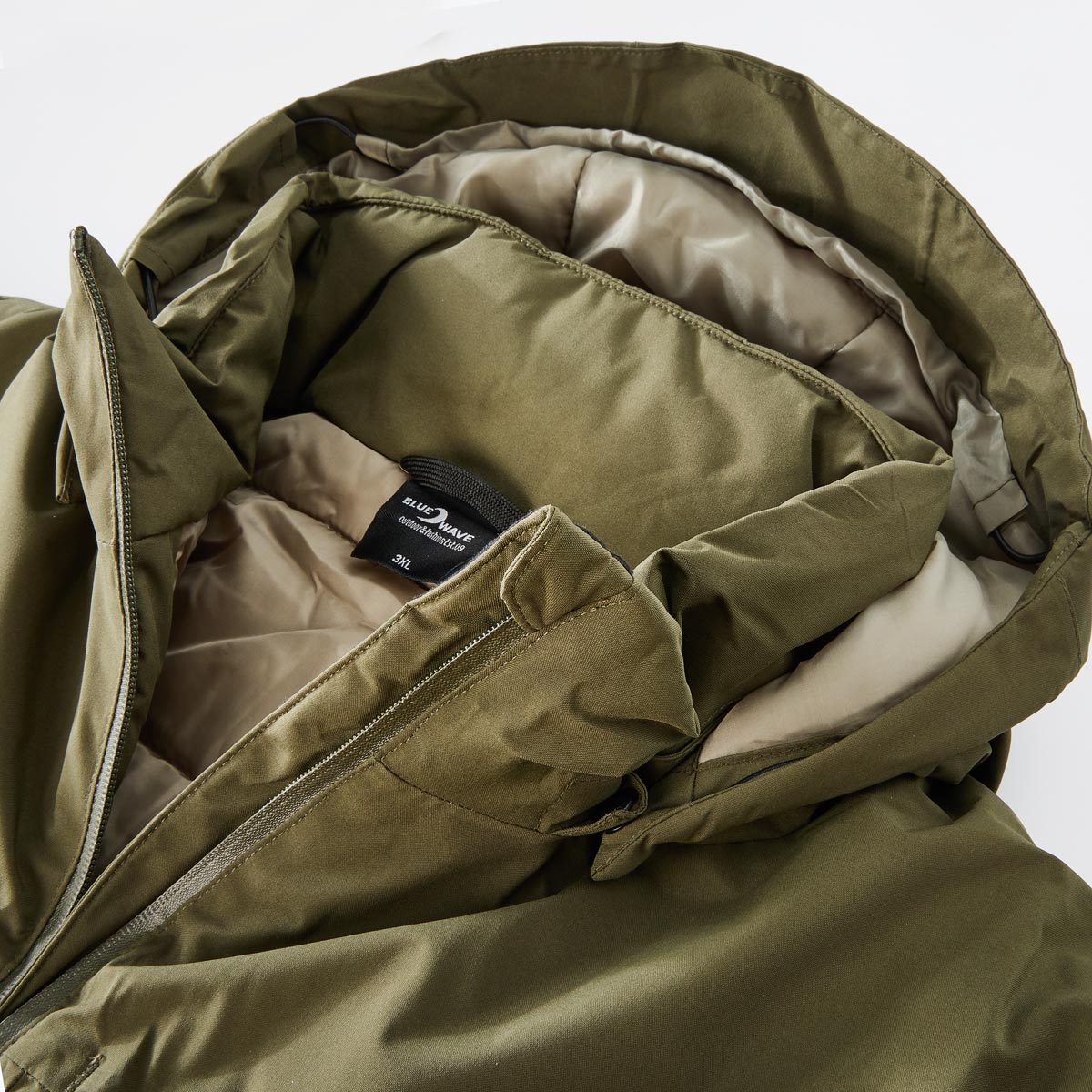 Blue Wave Wattierte Funktionsjacke, wasser- und winddicht oliv