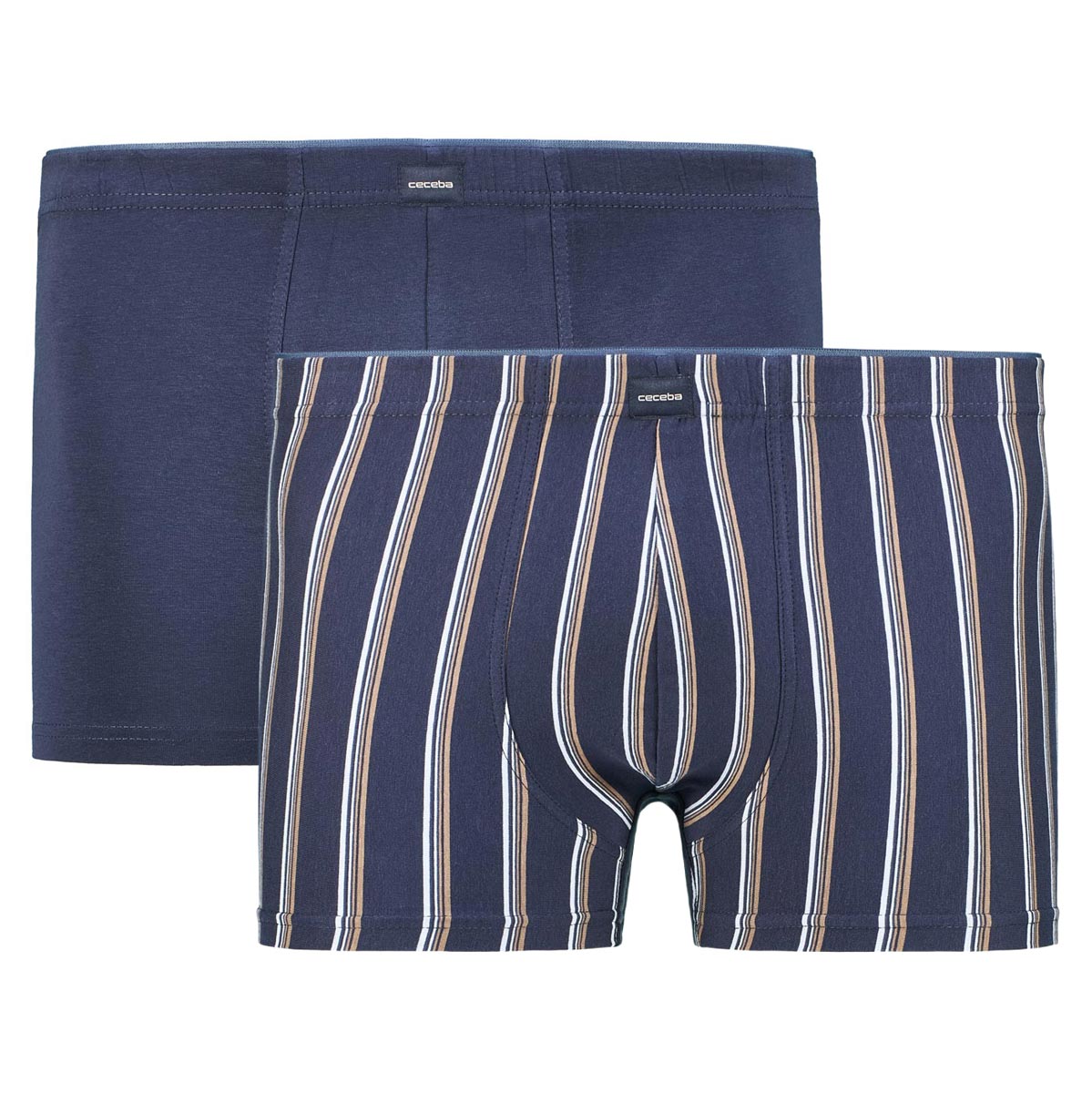 Doppelpack Pants aus Baumwolljersey, elastisch und weich