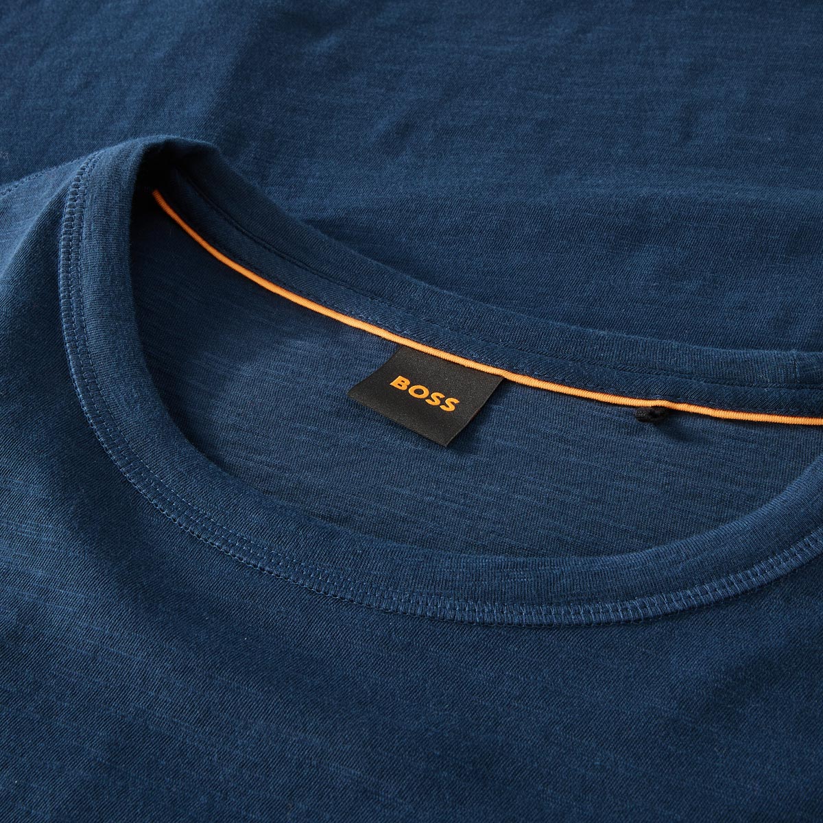 BOSS T-Shirt aus Biobaumwolle mittelblau