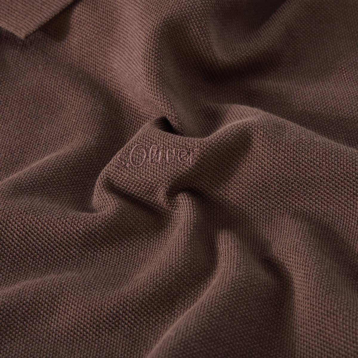 s.Oliver Basic-Poloshirt braun