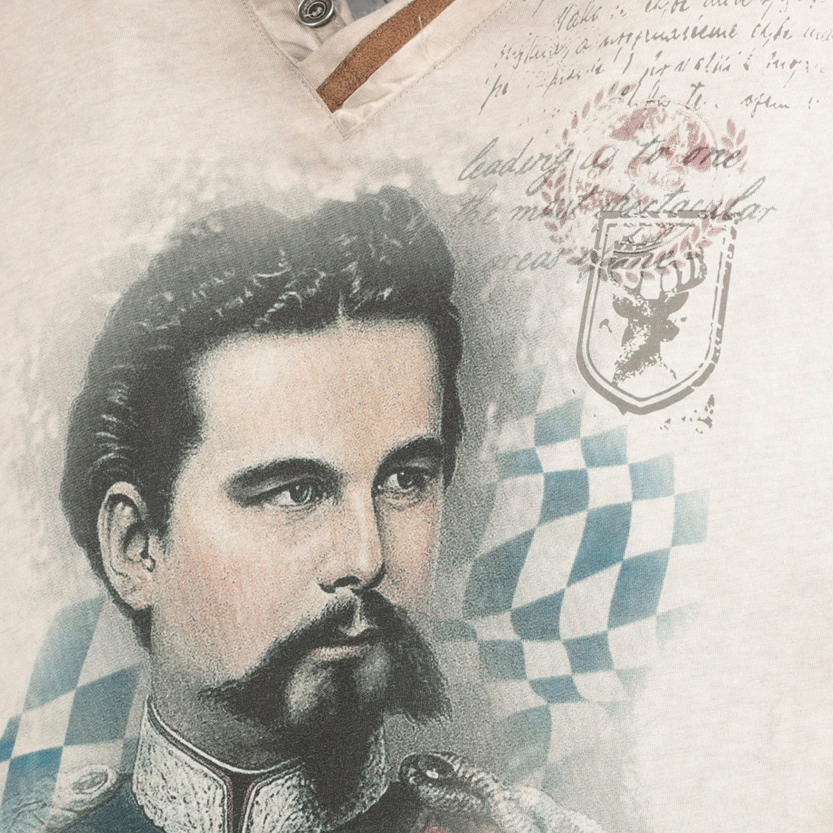 HangOwear T-Shirt mit Motiv-Print beige