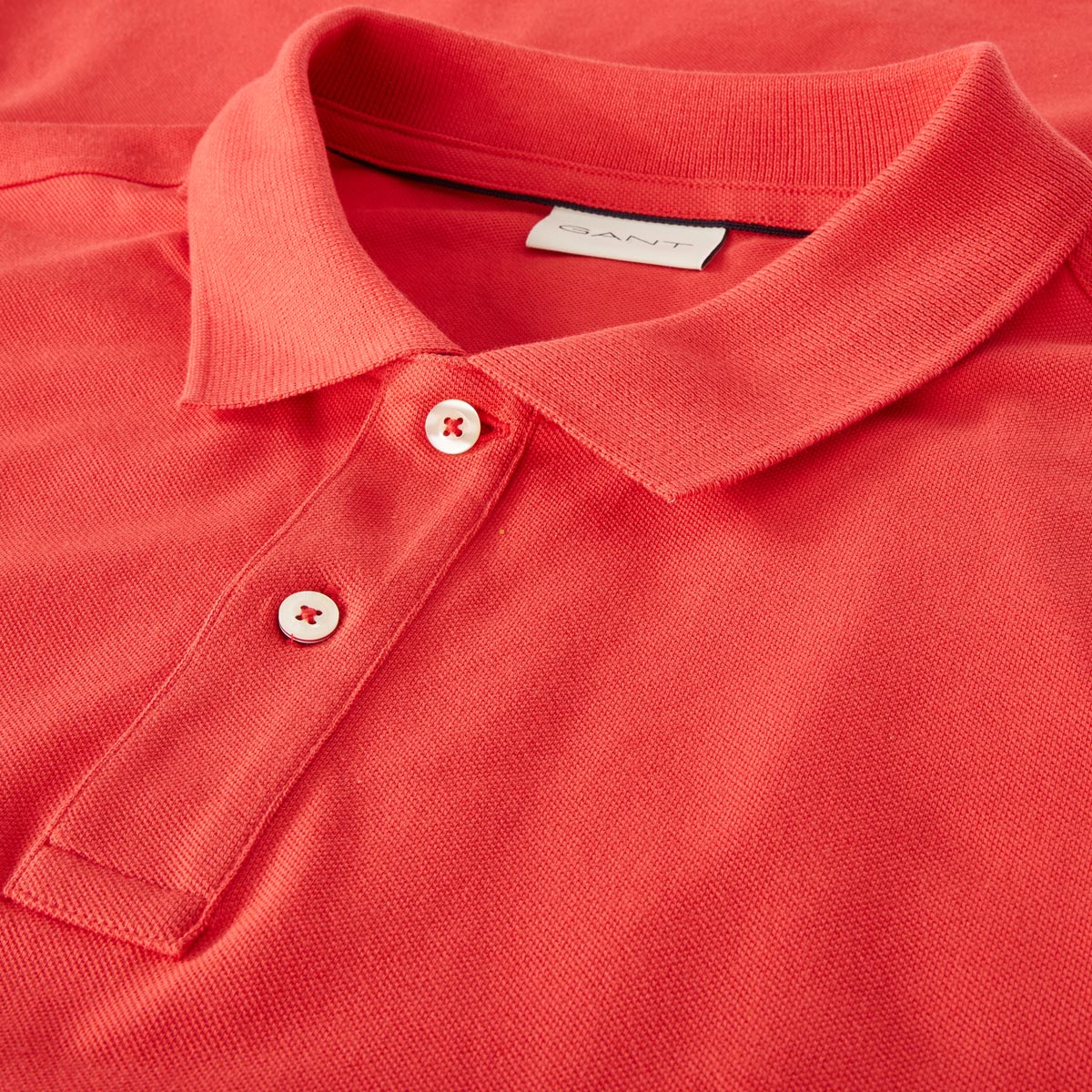Gant Poloshirt aus Baumwoll-Piqué rot