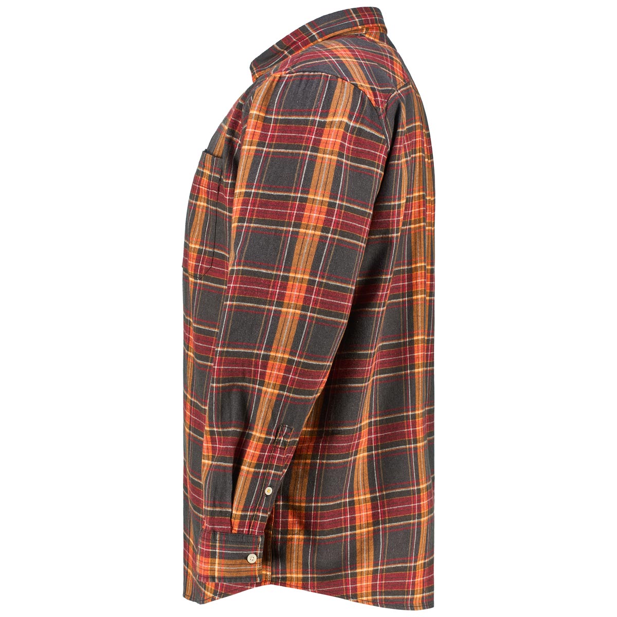 camel active Flanellhemd mit Karomuster Farbe orange Größe: 4XL günstig online kaufen