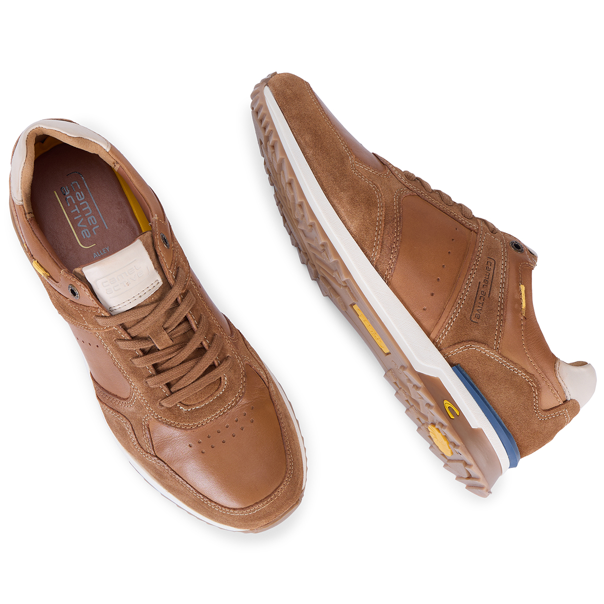 camel active Sneaker aus Leder braun