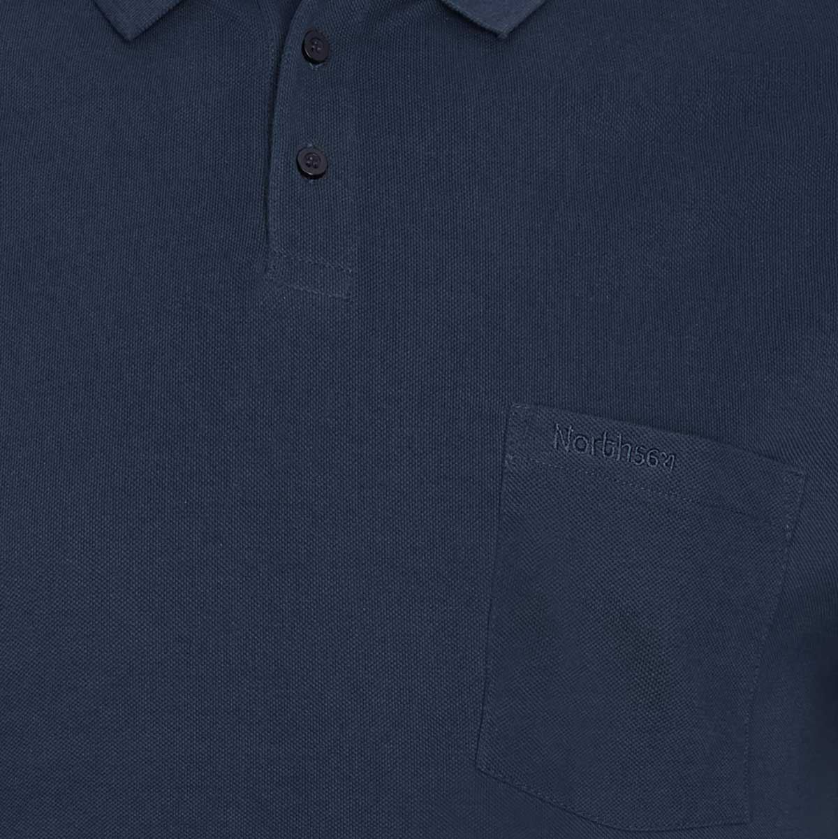 North Poloshirt aus Baumwoll-Piqué dunkelblau