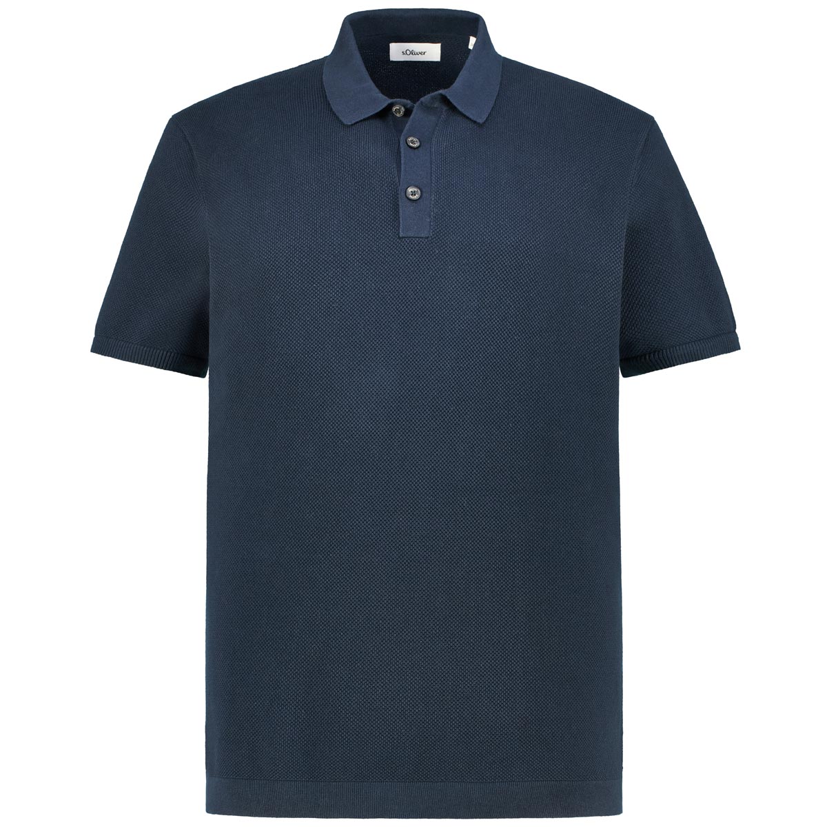 s.Oliver Strick-Poloshirt Farbe blau Größe: 3XL günstig online kaufen