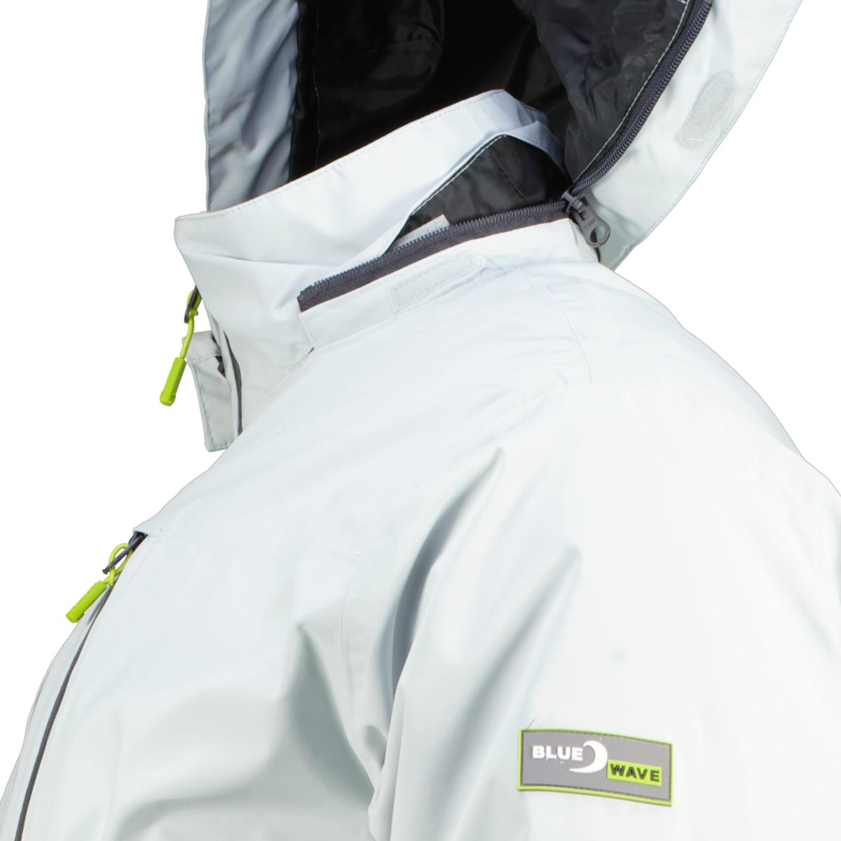 Blue Wave Wattierte Funktionsjacke mit Kontrastdetails, winddicht und schnelltrocknend grau