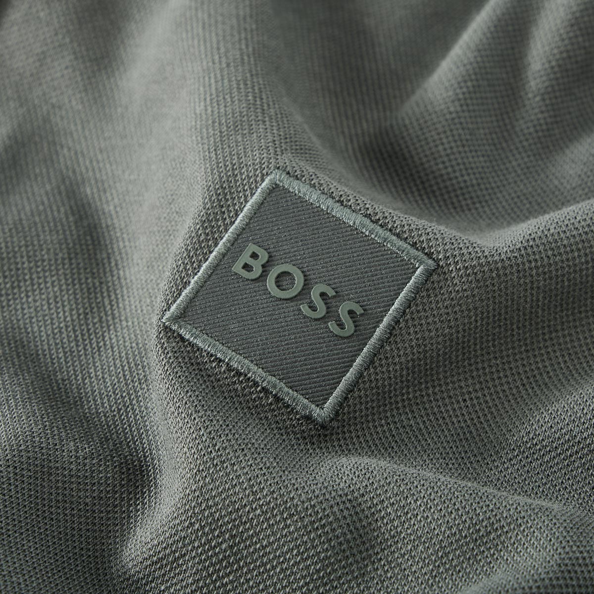 BOSS Poloshirt mit Elasthan grün