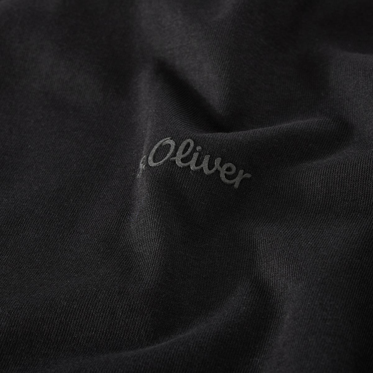 s.Oliver Basic-T-Shirt schwarz