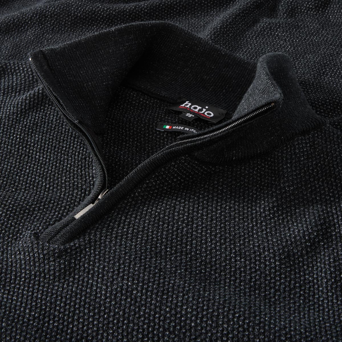 Hajo Strickpullover aus Wollmischung grau