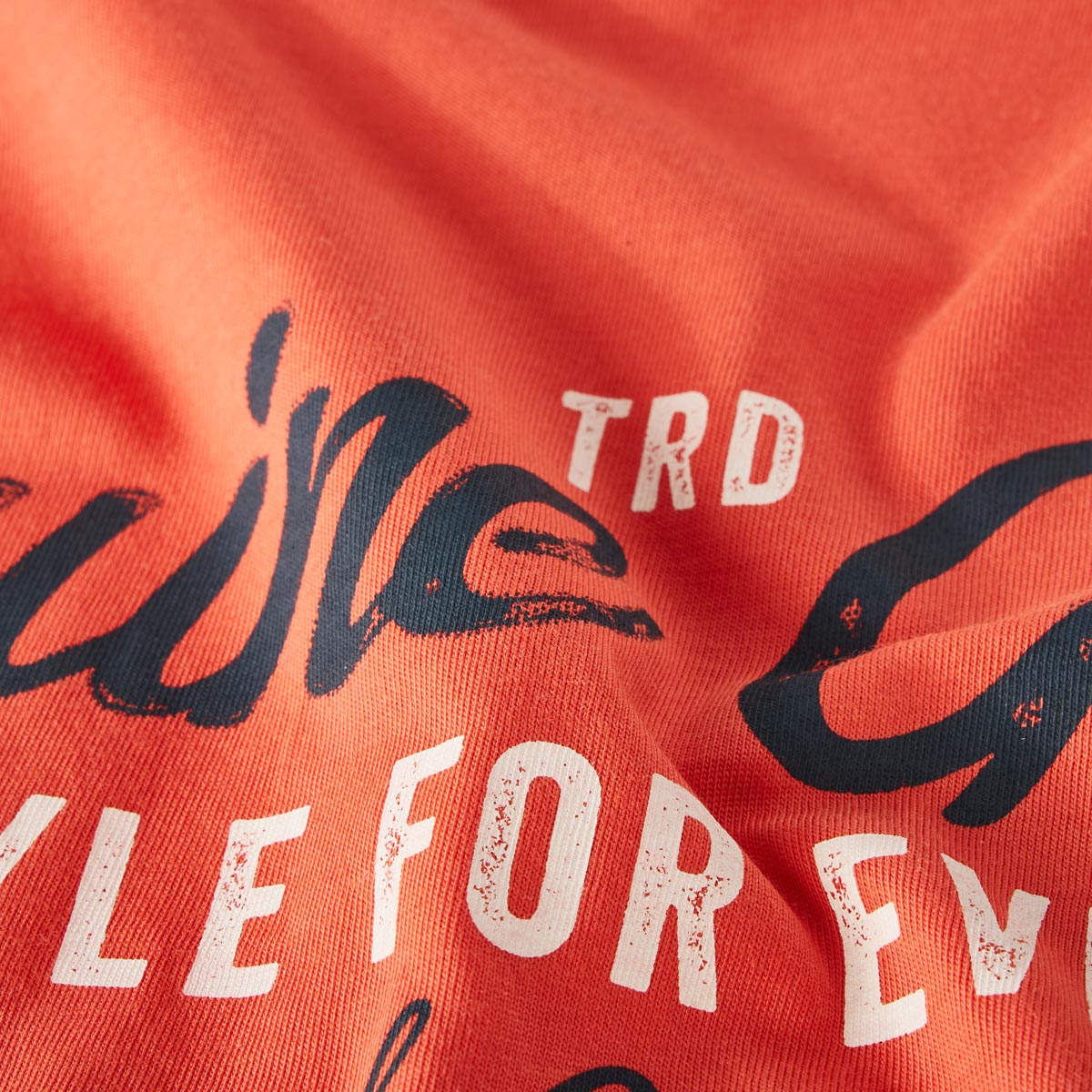 Lerros T-Shirt mit Label-Print orange