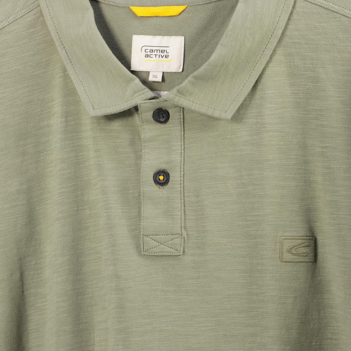 camel active Poloshirt mit Label-Stickerei grün camel active Poloshirt mit Label-Stickerei grün