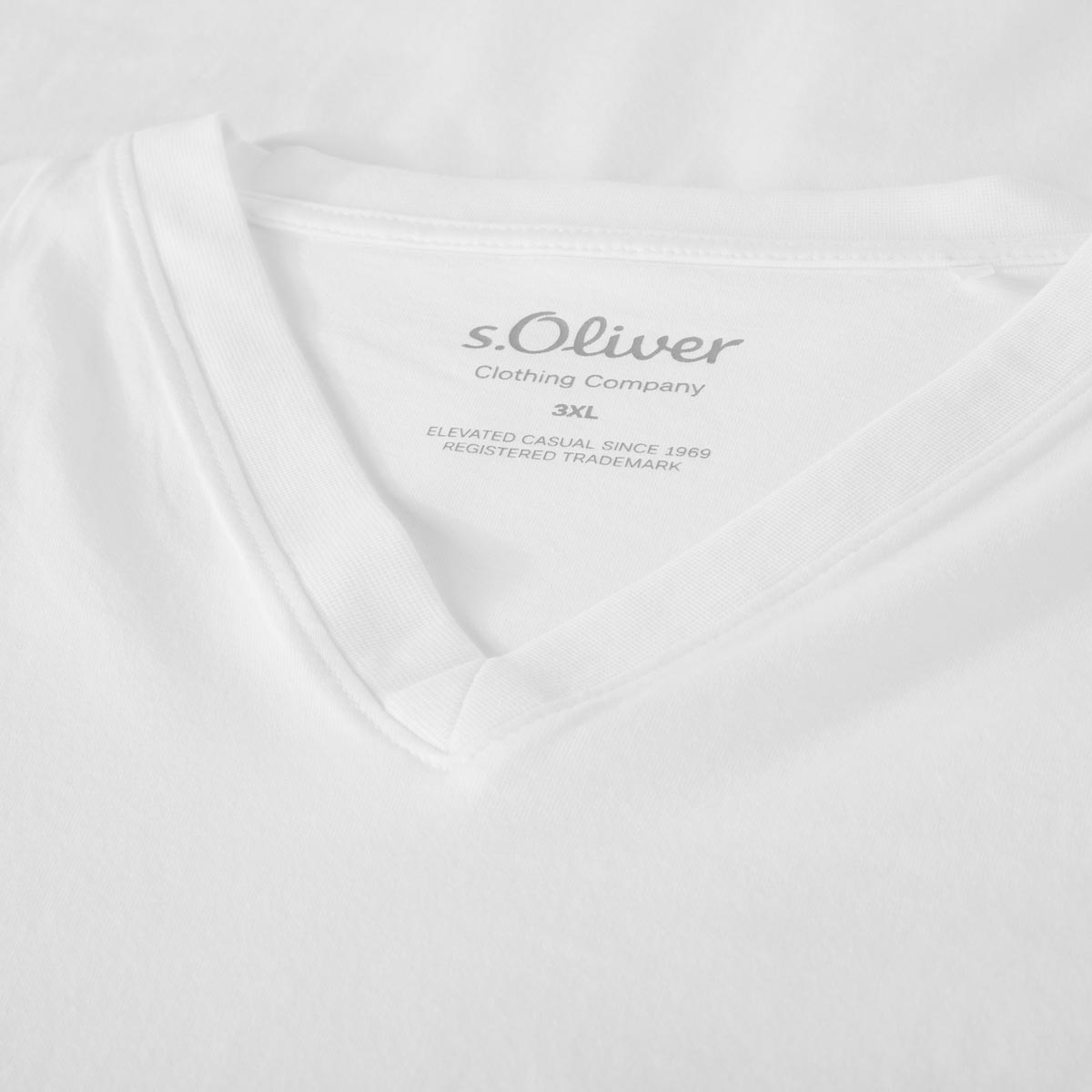 s.Oliver Basic-T-Shirt Farbe weiß Größe: 3XL günstig online kaufen