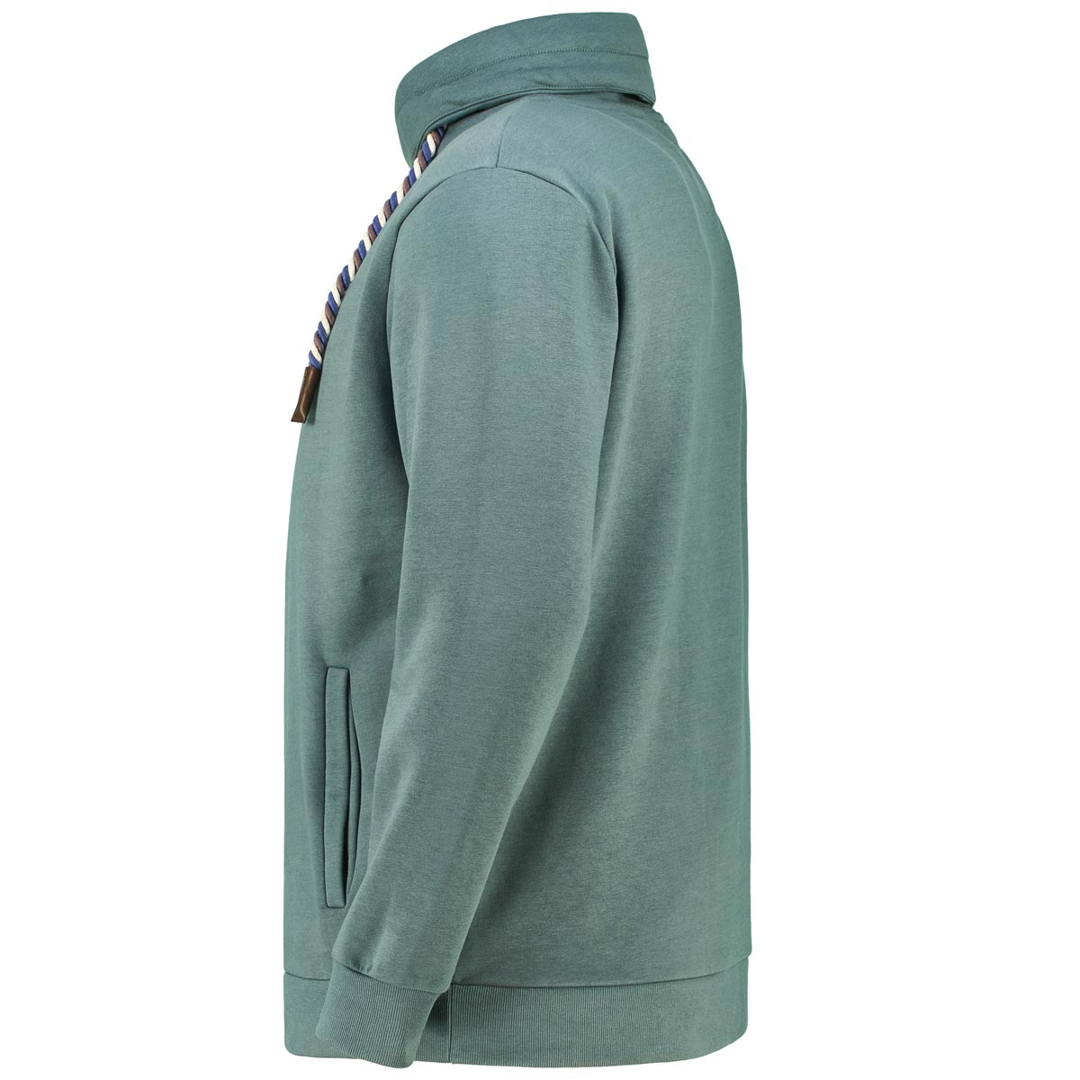 RAGMAN Sweatshirt aus Baumwollmischung Farbe dunkelgrün Größe: 4XL günstig online kaufen