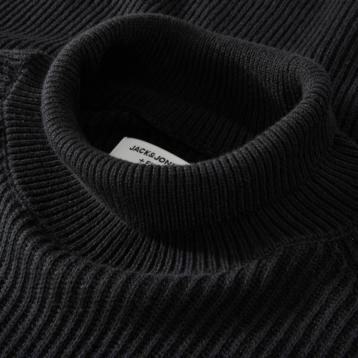 Jack&Jones Pullover mit Stehkragen schwarz