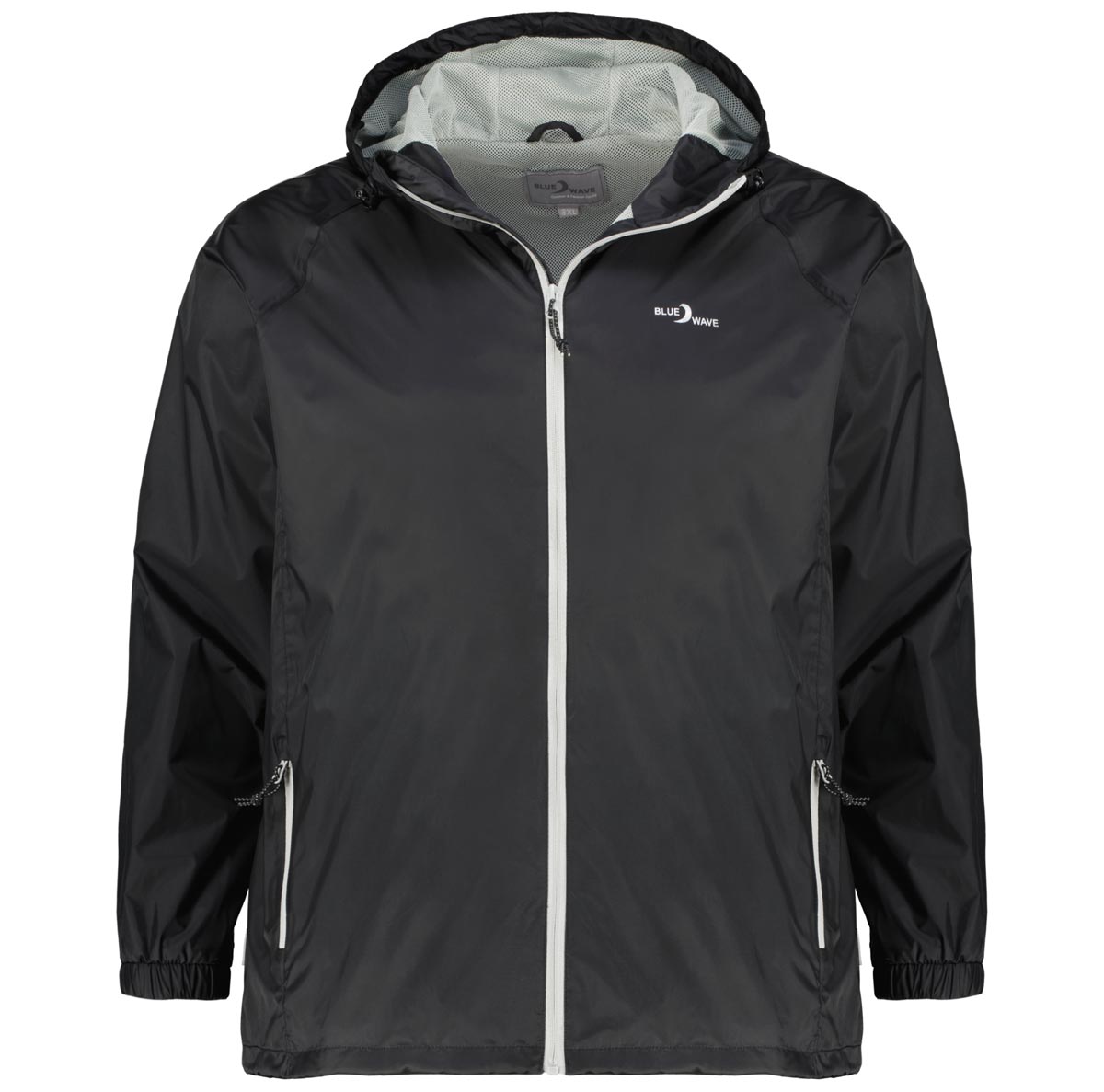 Blue Wave Verstaubare Funktionsjacke, wasserdicht schwarz Blue Wave Verstaubare Funktionsjacke, wasserdicht schwarz