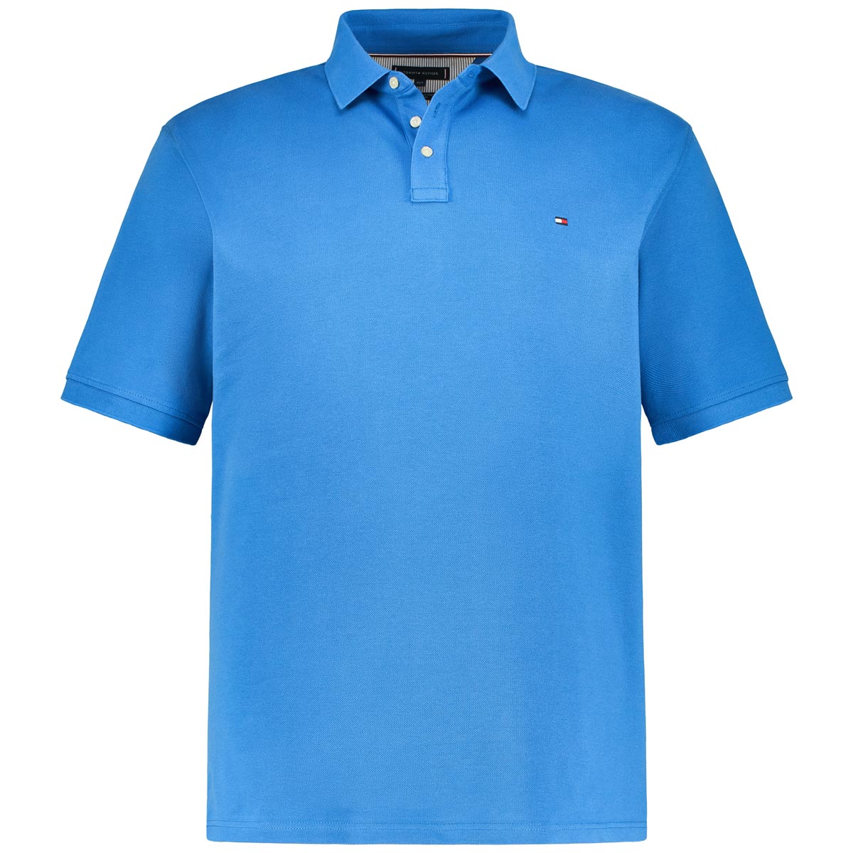 Tommy Hilfiger Poloshirt mit Stretch Farbe mittelblau Größe: 5XL günstig online kaufen