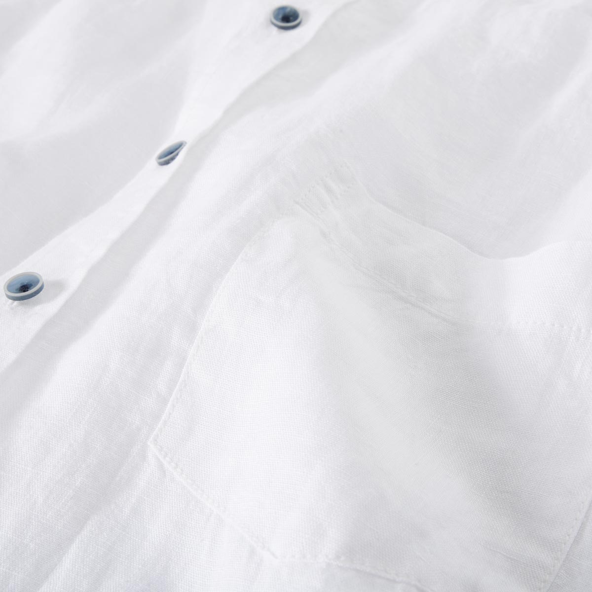 CASA MODA Freizeithemd aus Leinen weiß