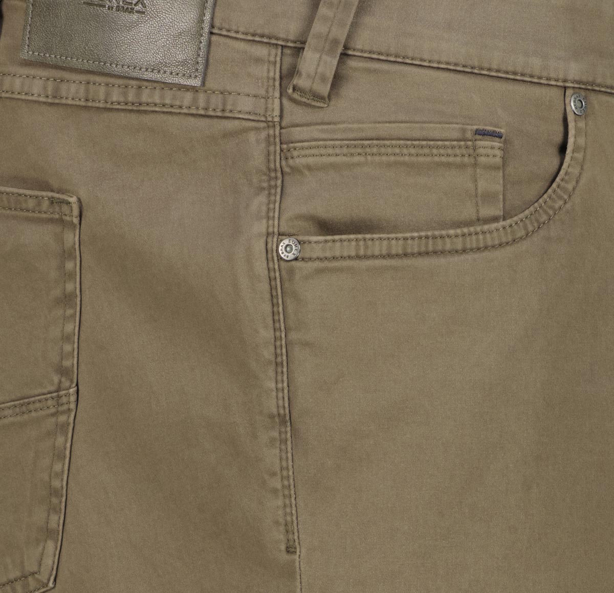 Eurex by Brax Baumwollhose "Luke" mit Stretch, Tapered Fit oliv