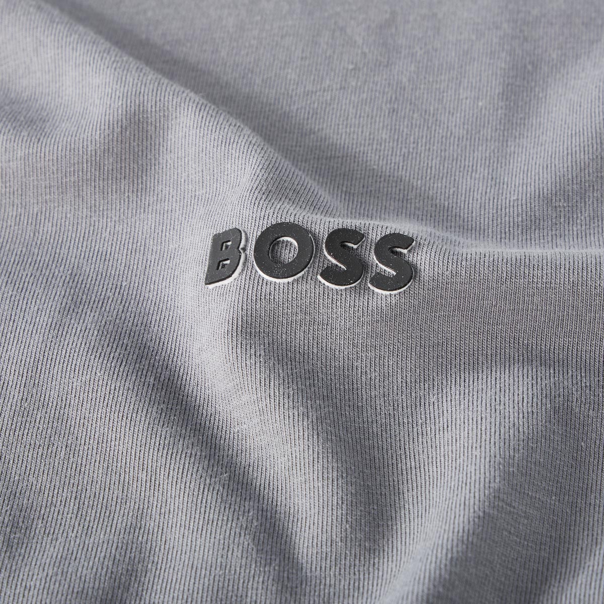BOSS T-Shirt mit Elasthan anthrazit