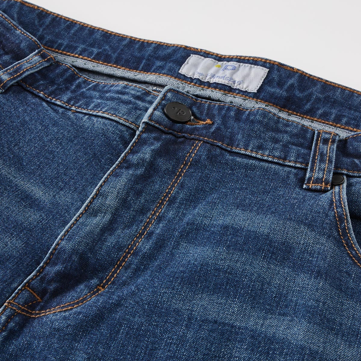 Pfundskerl Stretch-Jeans "Toronto", Regular Fit mittelblau