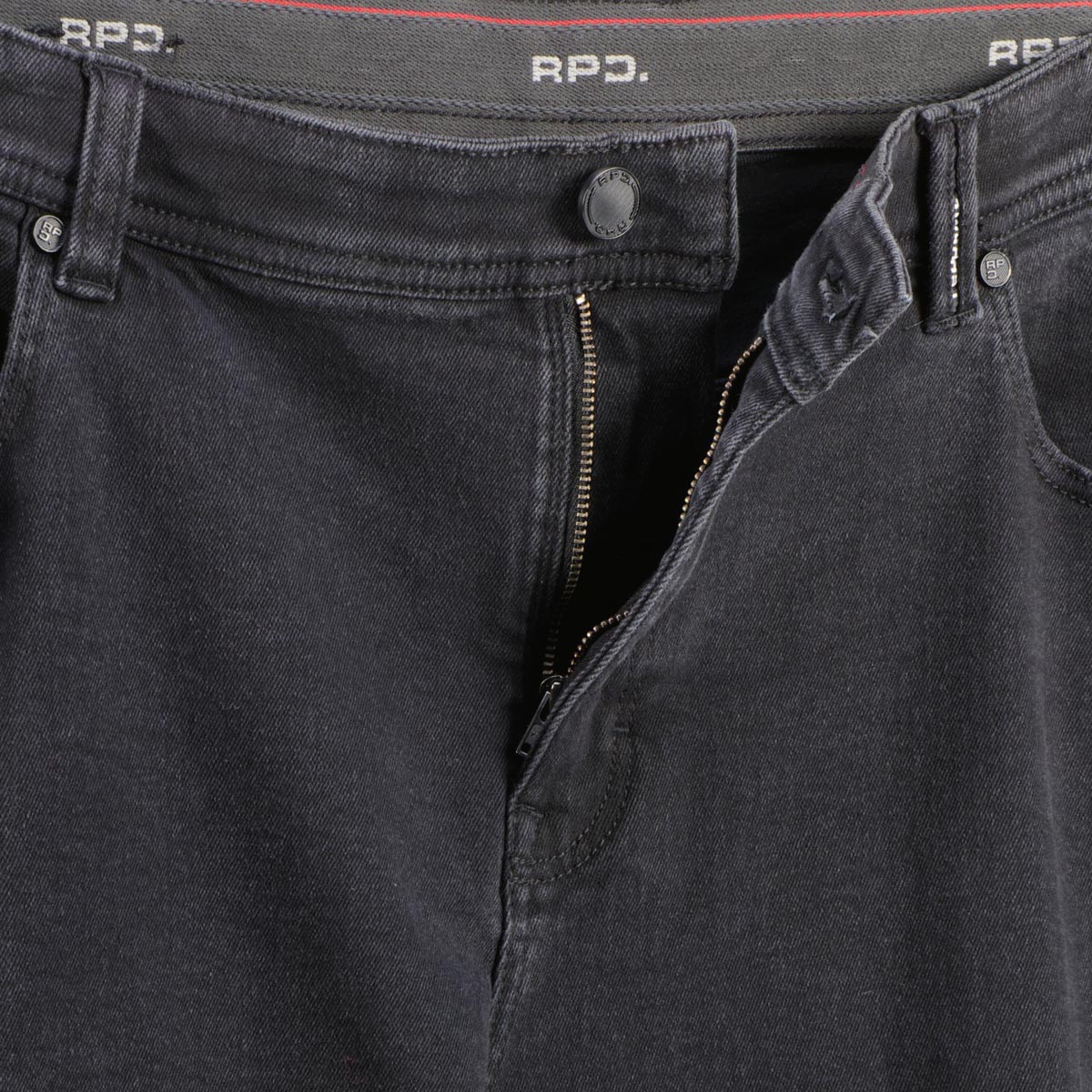 Redpoint Stretch-Jeans "Toronto", Regular Fit schwarz