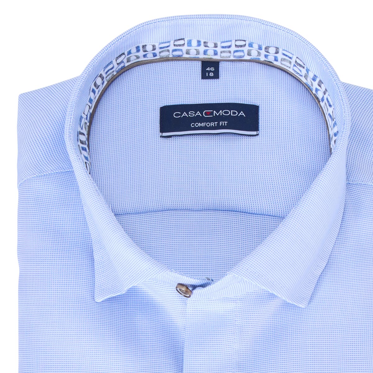 CASA MODA Bügelfreies Businesshemd, langarm blau