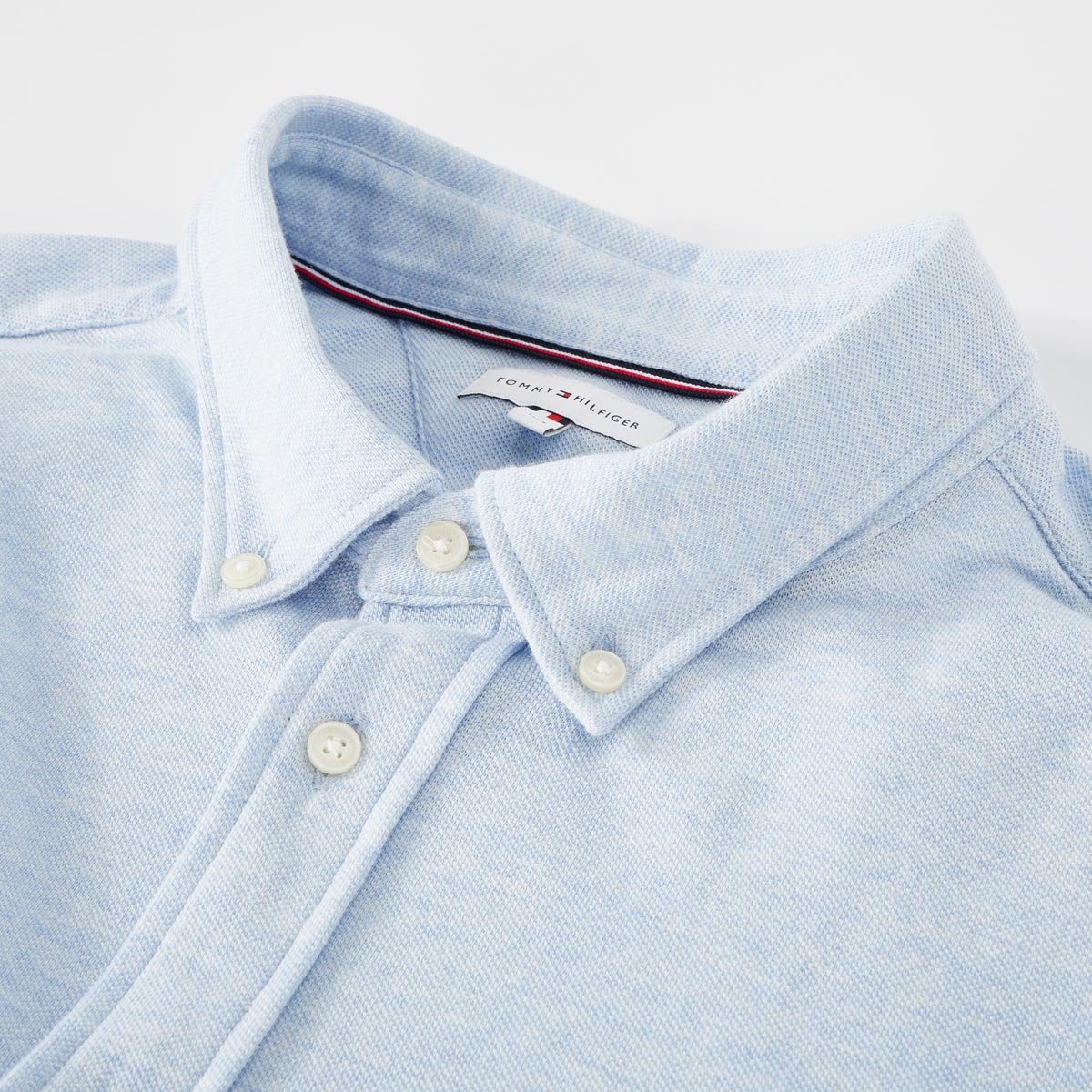 Tommy Hilfiger Freizeithemd aus Baumwolle hellblau