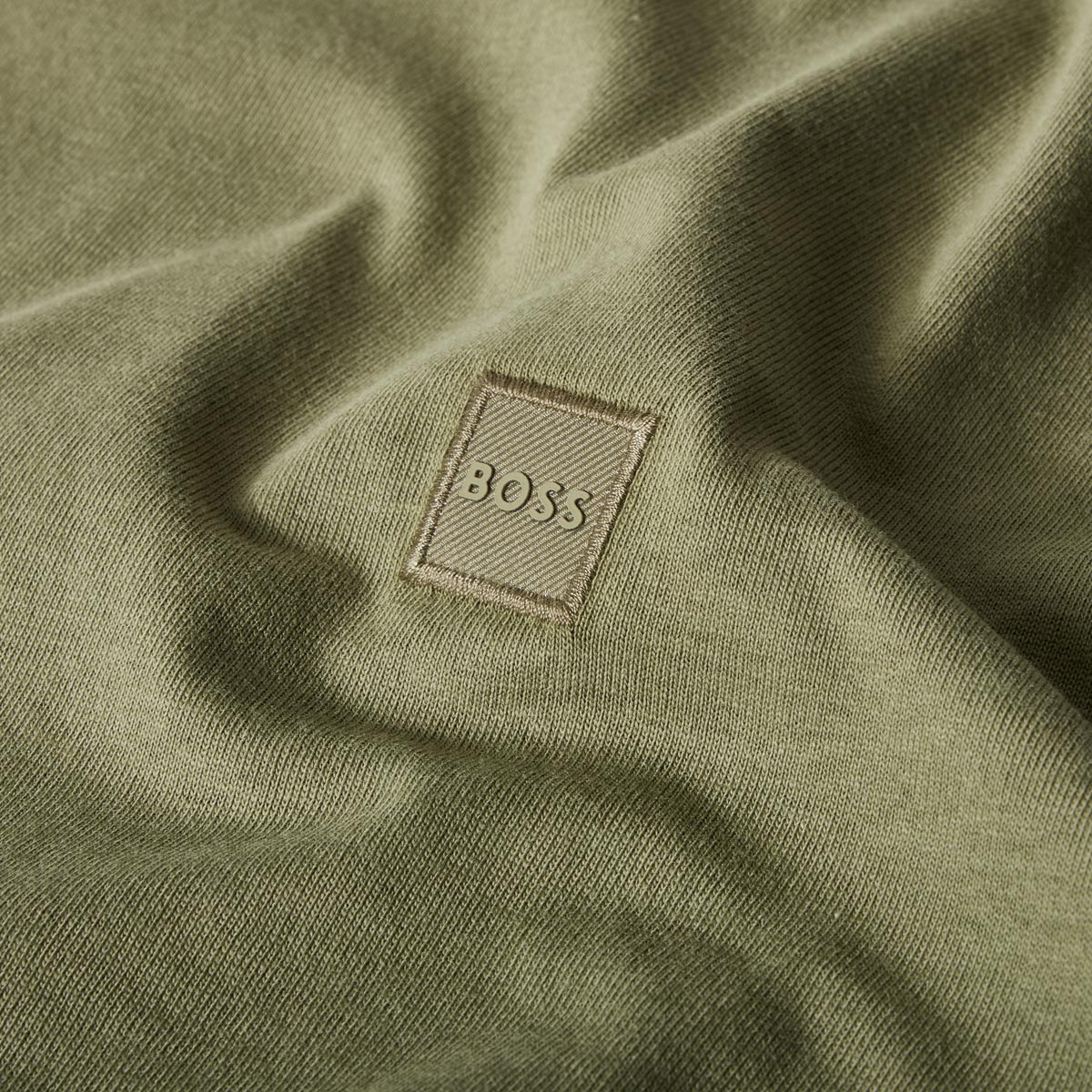 BOSS T-Shirt aus Baumwolle grün
