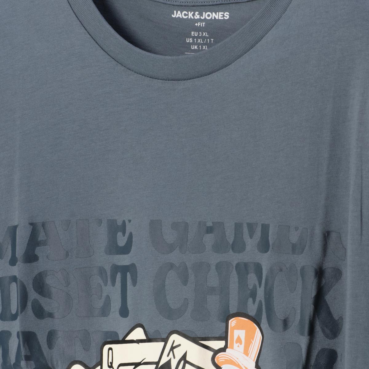 Jack&Jones T-Shirt mit Motiv-Print grau