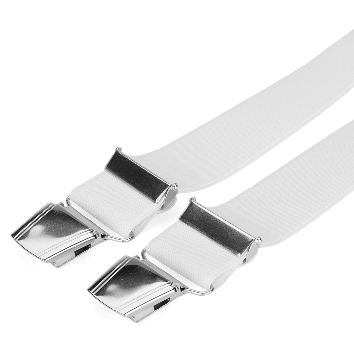 Lindenmann Breiter Hosenträger mit extrastarken Clips weiß/weiß