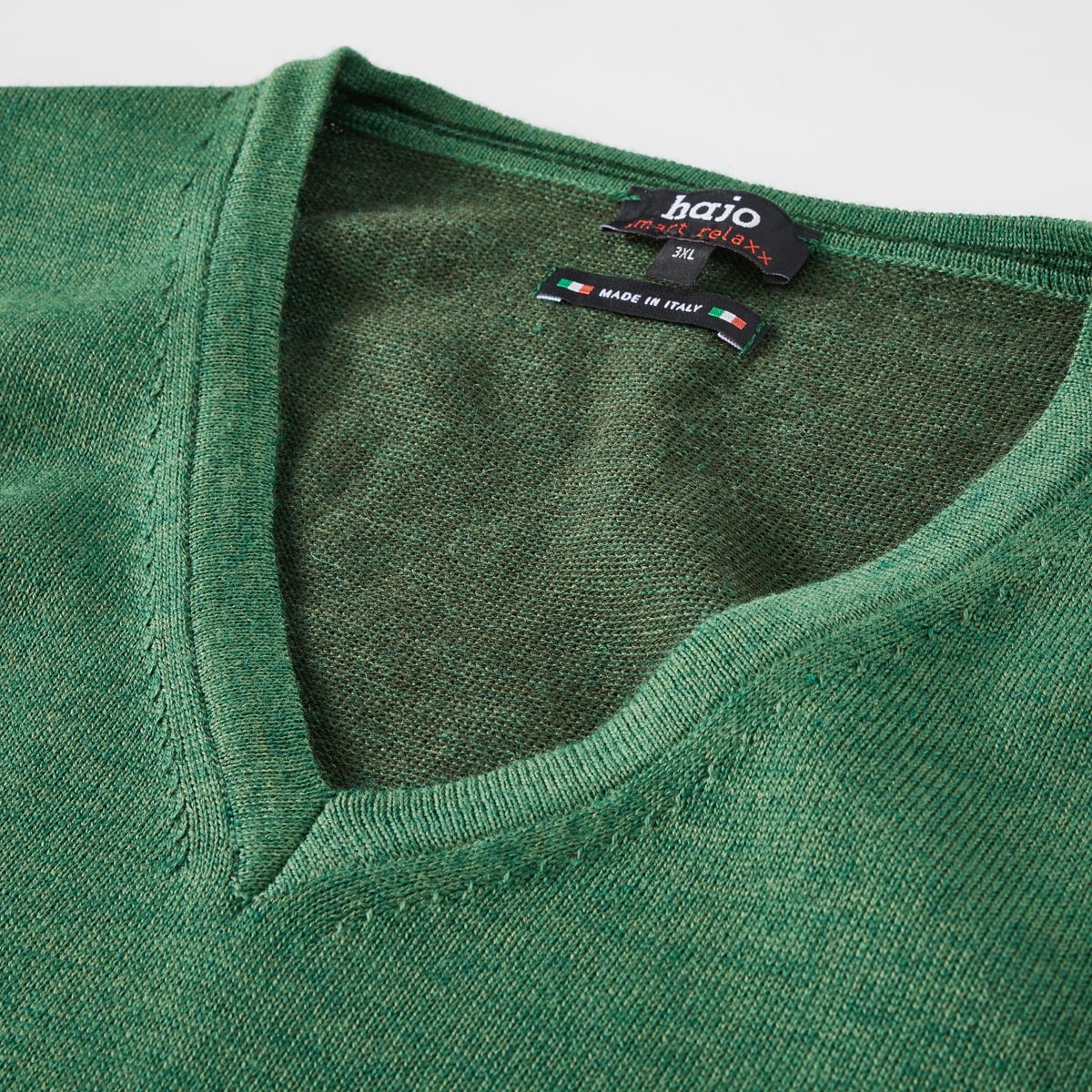 Hajo Feinstrickpullover "Smart Relaxx", hautsympathisch seegrün
