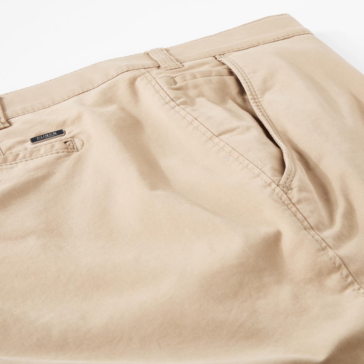 EUREX Stretch-Chinos „Jim“, Regular Fit sand