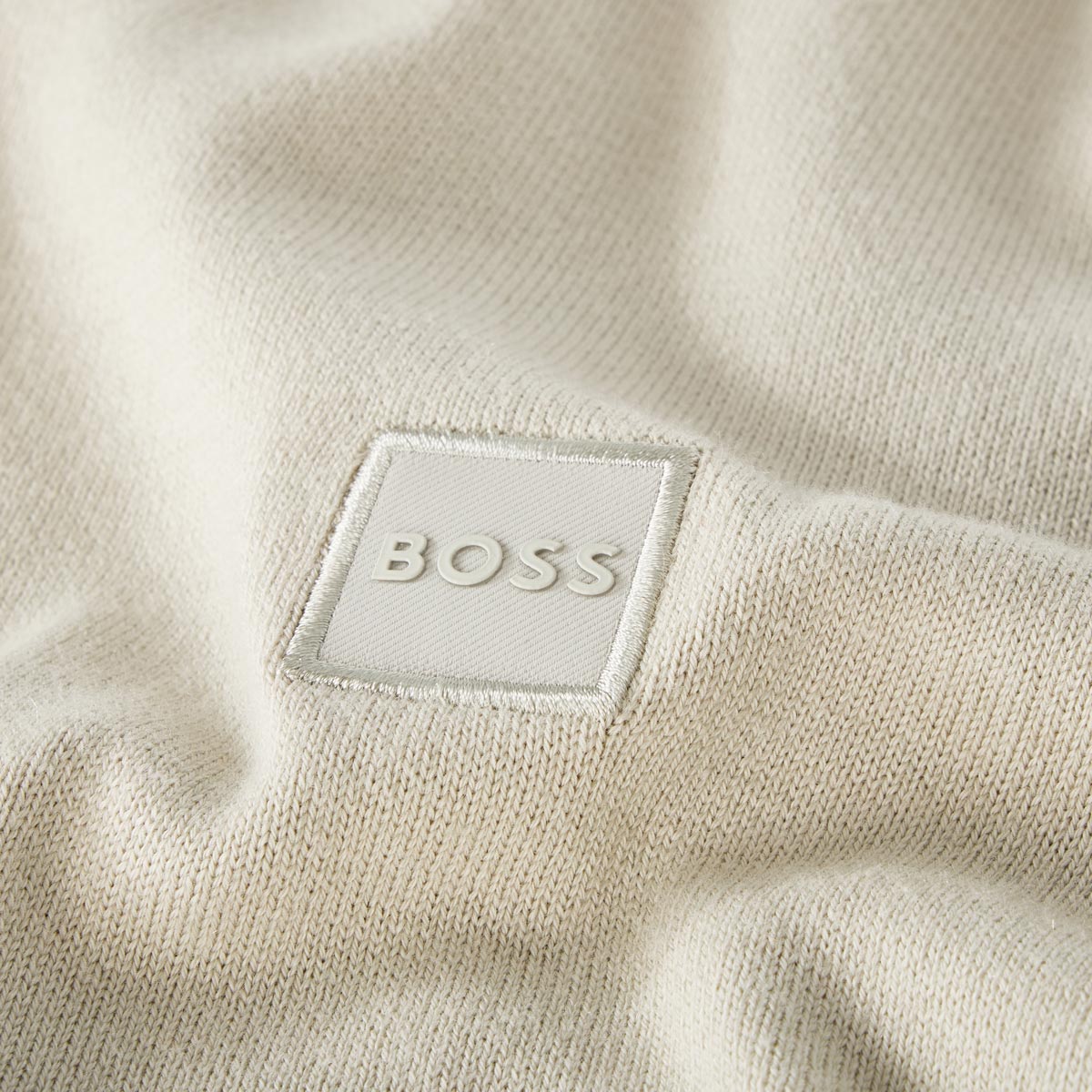 BOSS Troyer mit Elasthan beige