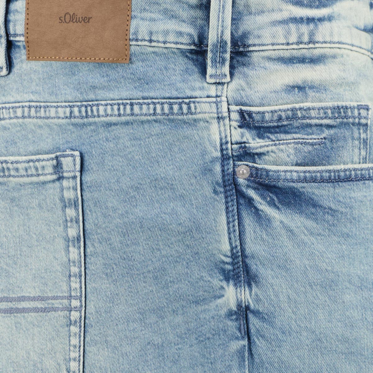 s.Oliver Jeans-Shorts "Casby" mit Elasthan blau/grün