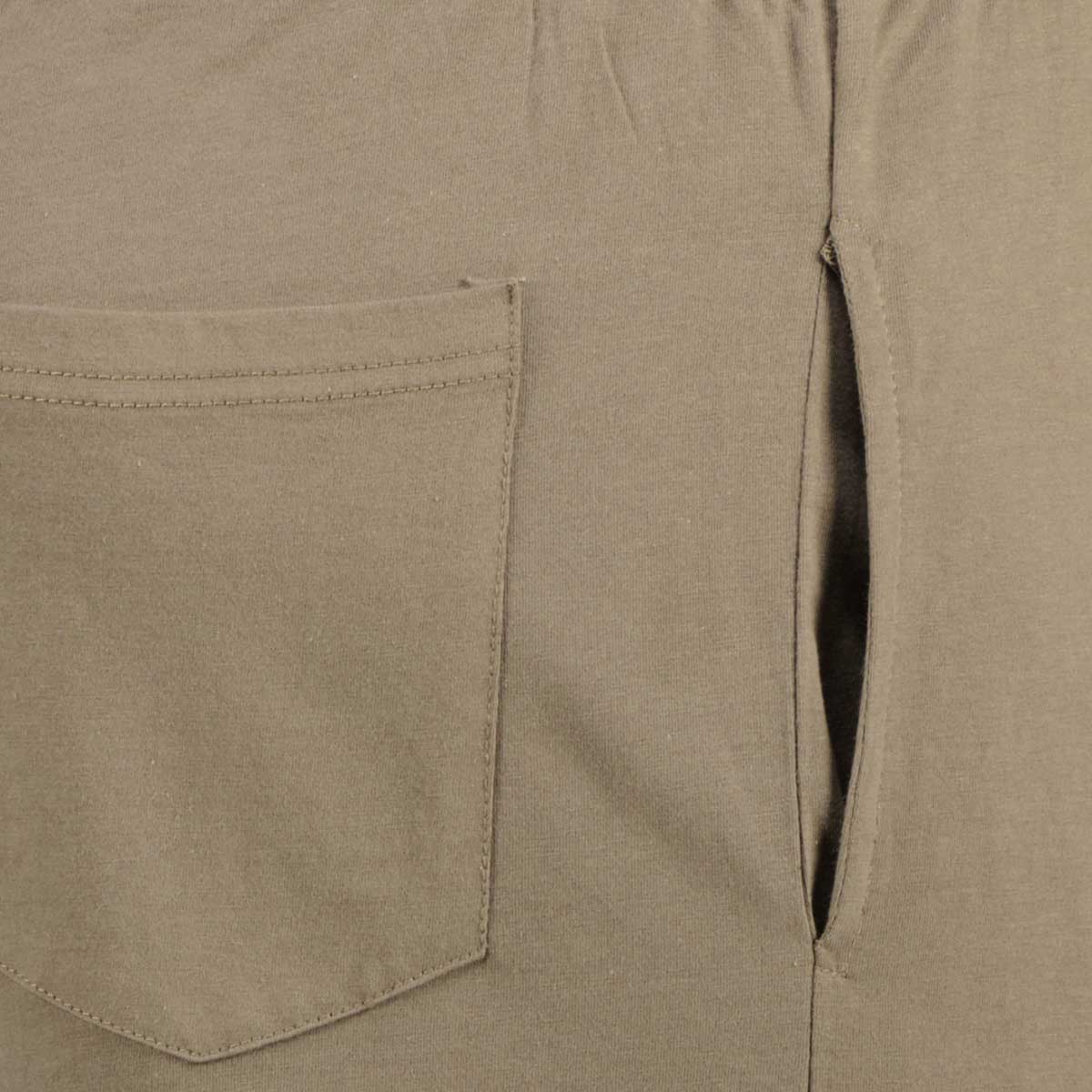 ADAMO Leichte Shorts aus Baumwoll-Jersey khaki