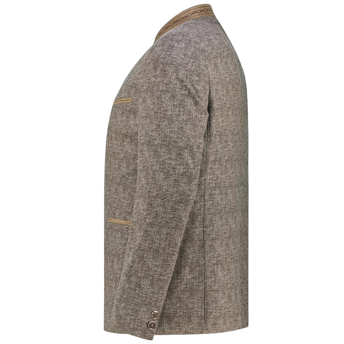 Weis Trachtensakko mit Leinen beige