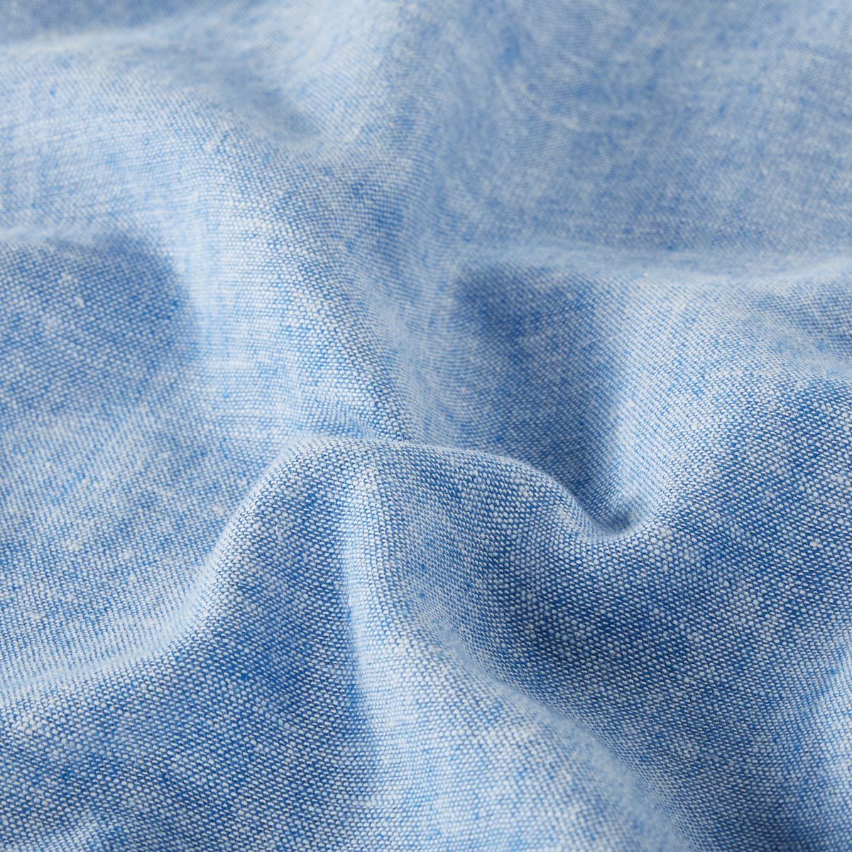 Pfundskerl Freizeithemd mit Leinen mittelblau