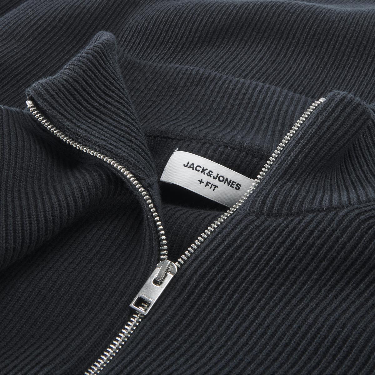 Jack&Jones Strickjacke aus Materialmix schwarz