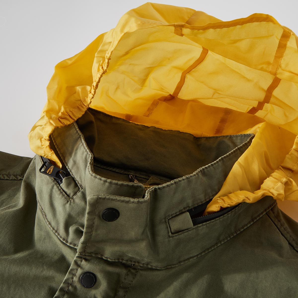 camel active Fieldjacket aus Baumwolle mit Stretch oliv