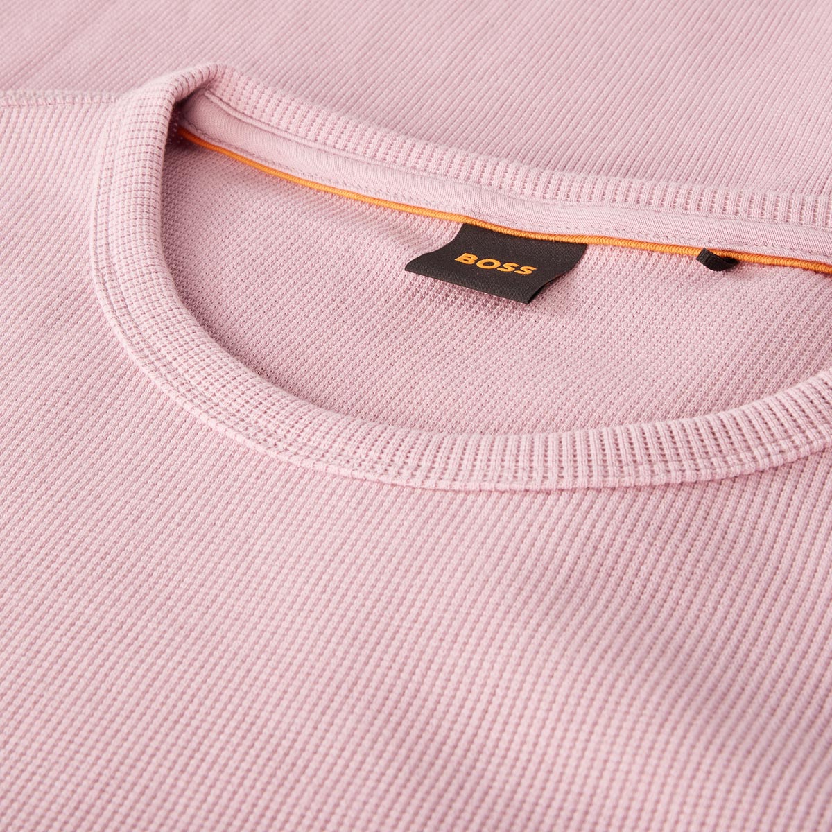 BOSS Longsleeve mit Stretch altrosa