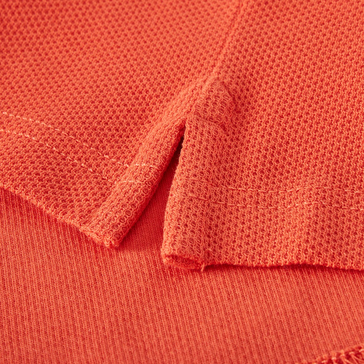 Lerros Poloshirt mit Strukturgewebe orange