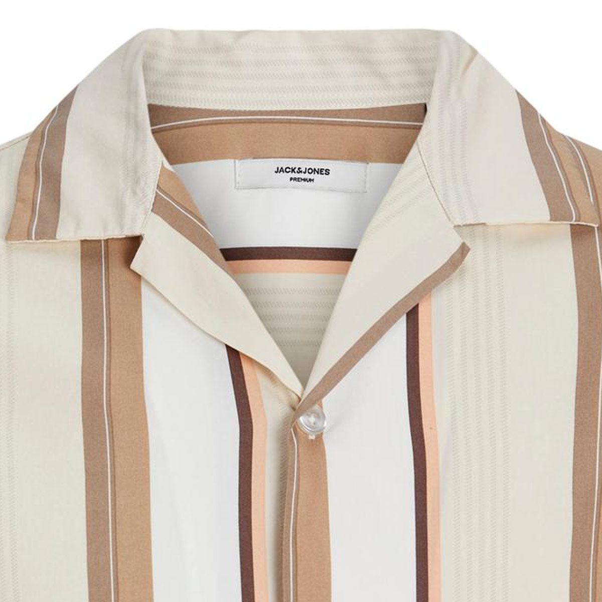 Jack&Jones Freizeithemd aus Viskosemischung beige/braun