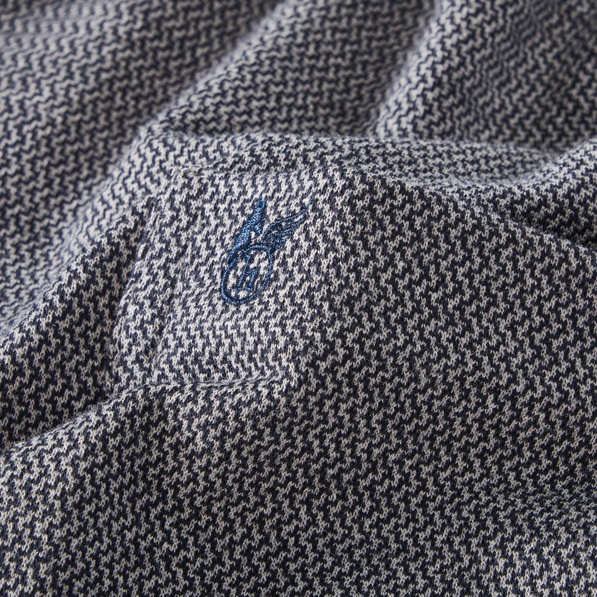 Hajo Poloshirt aus Baumwollmischung marine