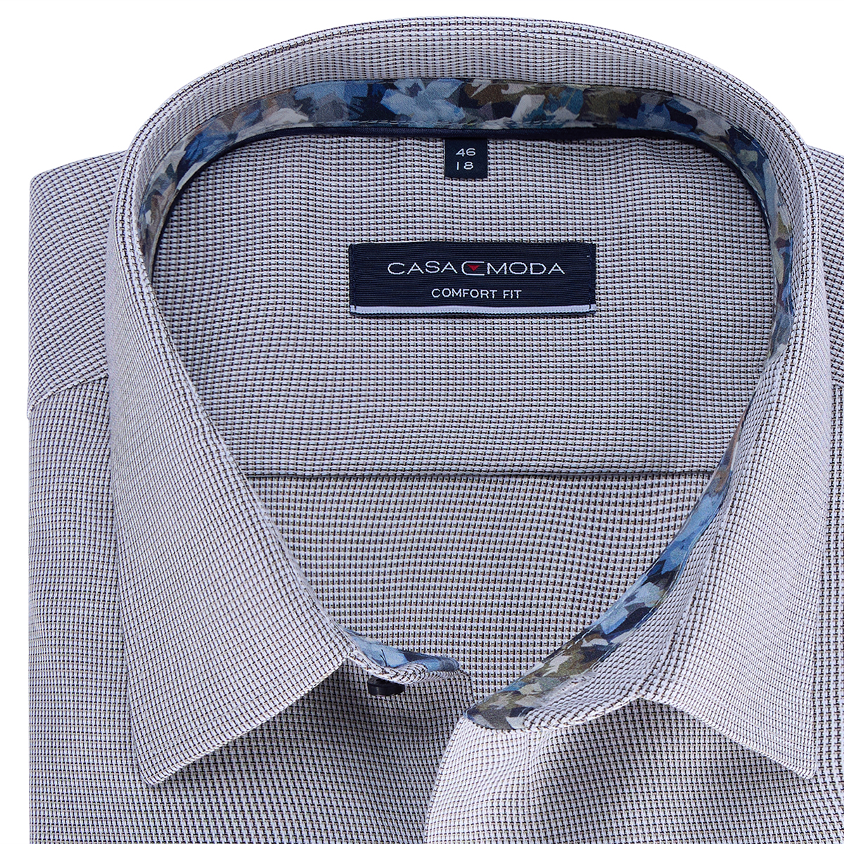 CASA MODA Businesshemd, langarm, bügelfrei beige