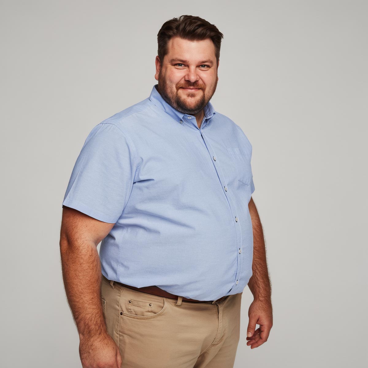 Pfundskerl Freizeithemd aus Leinen hellblau