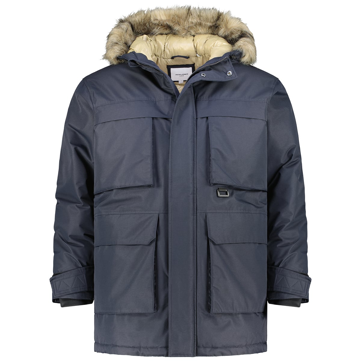 Jack&Jones Parka mit abnehmbarem Kunstfellkragen, wasserabweisend dunkelblau Jack&Jones Parka mit abnehmbarem Kunstfellkragen, wasserabweisend dunkelblau