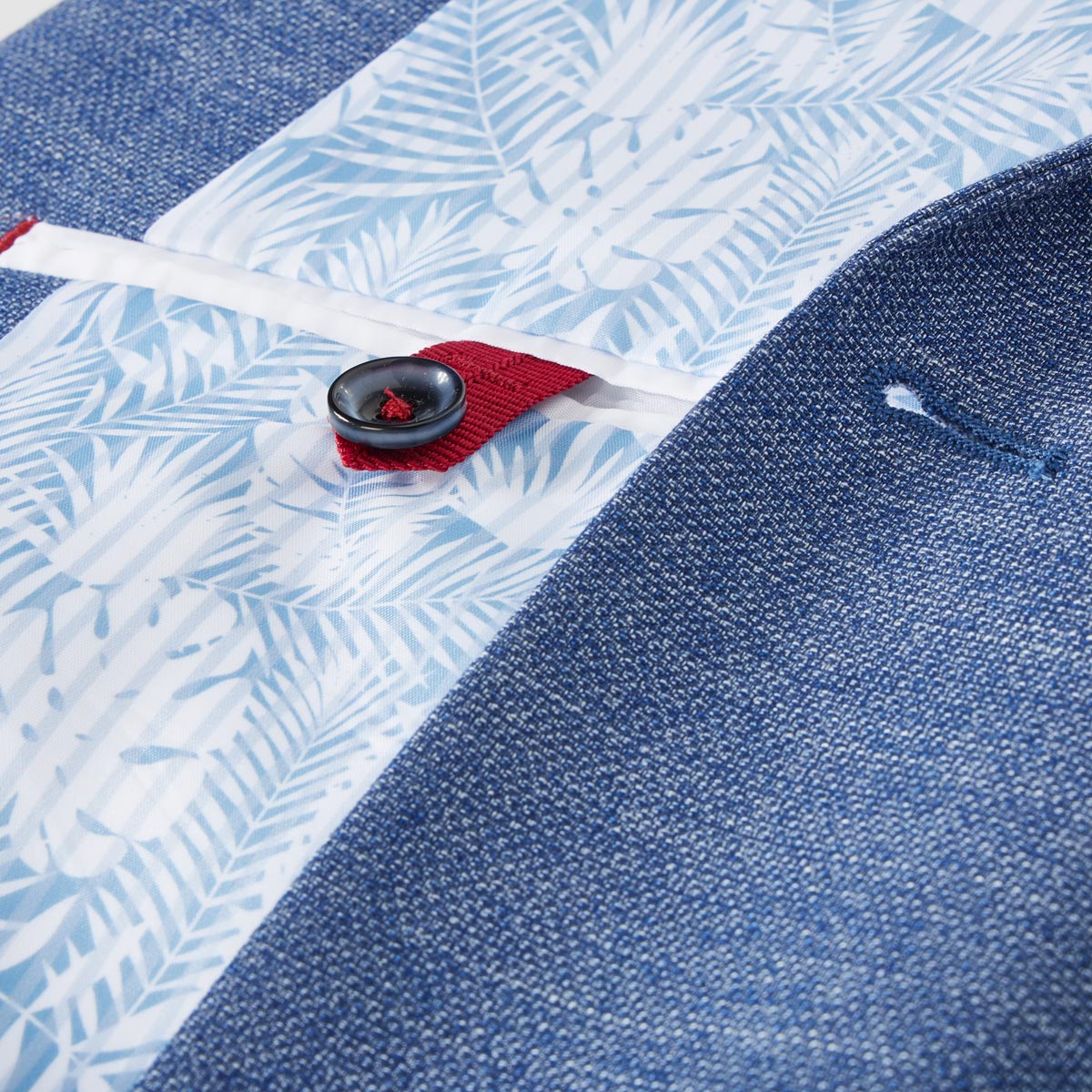 Digel Stretch-Sakko mit feiner Musterung  blau