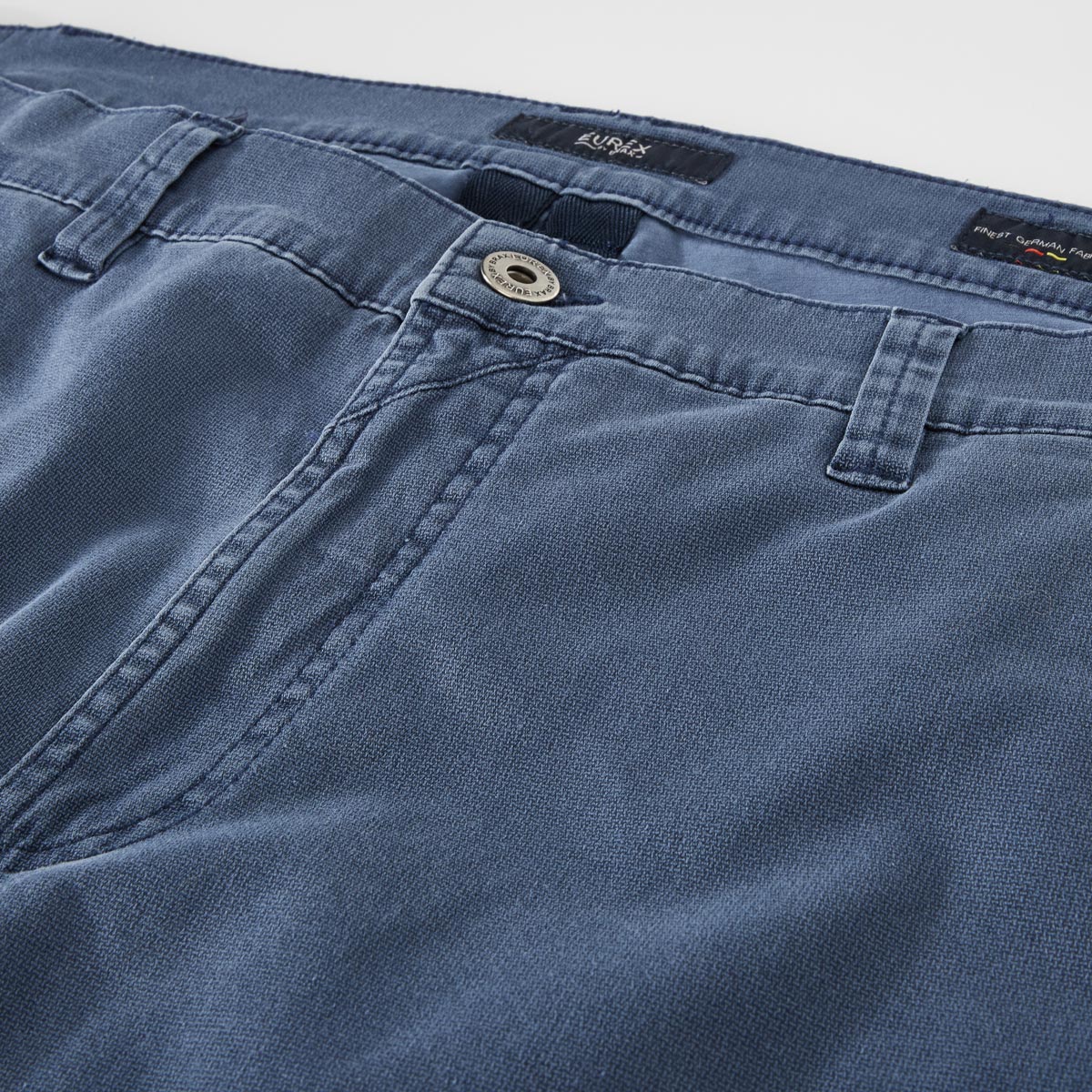 Eurex by Brax Stretch-Baumwollhose "Luke", Tapered Fit mittelblau