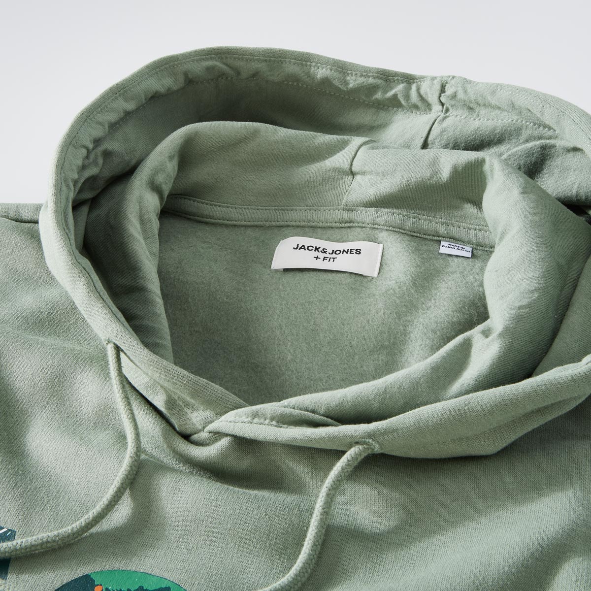 Jack&Jones Hoodie aus Baumwollmischung grün